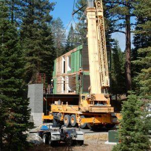 A modular home being built by Method Homes in Truckee CA